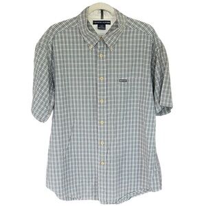 Tommy Hilfiger Casual Button Down Plaid Shirt Size XL
